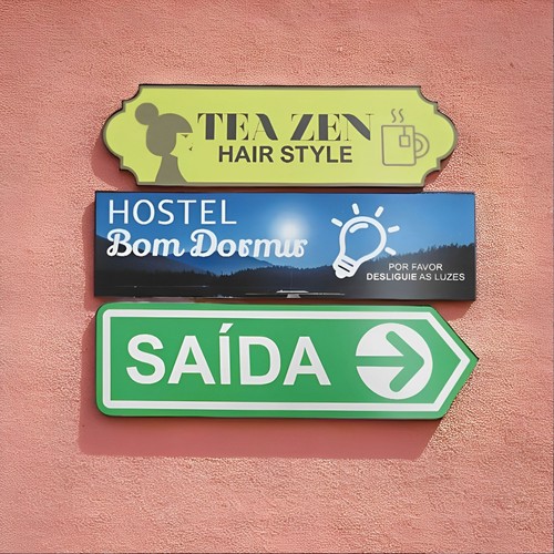 50X15CM SIGNAGE IN 3MM PVC CUSTOMIZABLE