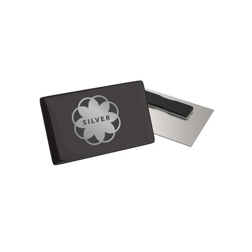 Badge Megan Métal, Rectangle, 74 x 40 mm, Magnet, Doming Badge Megan Métal, Rectangle, 74 x 40 mm, Magnet, Doming