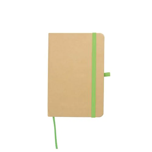 Bloc-notes en carton recyclé avec détails colorés