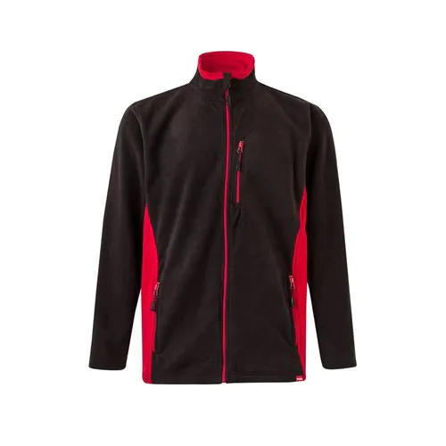 VL GERAS. Tweekleurig fleecejack (220g/m²) van polyester (100%)