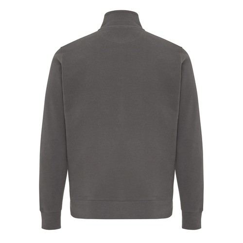 Sweater IQONIQ à col montant zippé en coton recyclé Elgon