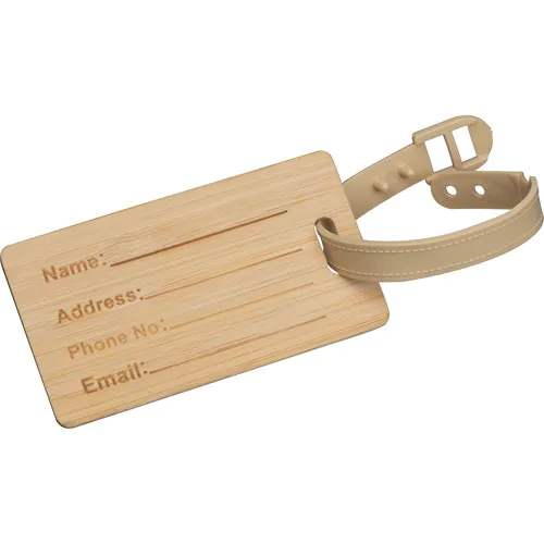 Bamboo luggage tag Bamboo luggage tag
