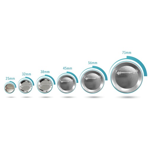 Badge EPINGLE rond Brillant 38 mm Badge EPINGLE rond Brillant 38 mm