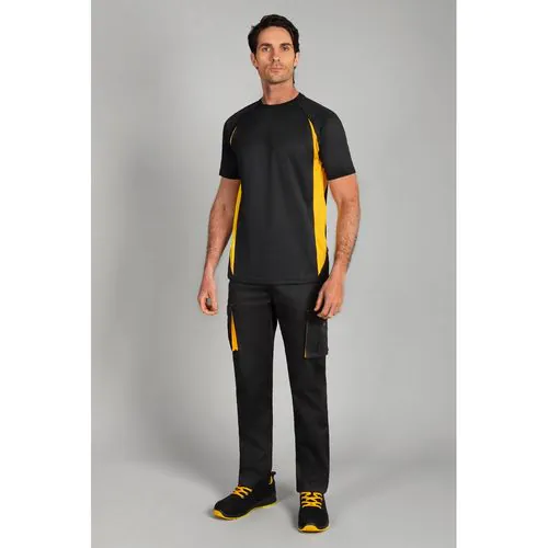 VL SLAYER. Two-tone bird-eye technical t-shirt (160g/m²), in polyester (100%)