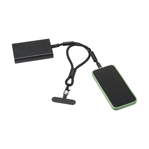 Wrist Lanyard 2-in-1 GRS RPET Load & Sync USB Cable Wrist Lanyard 2-in-1 GRS RPET Load & Sync USB Cable