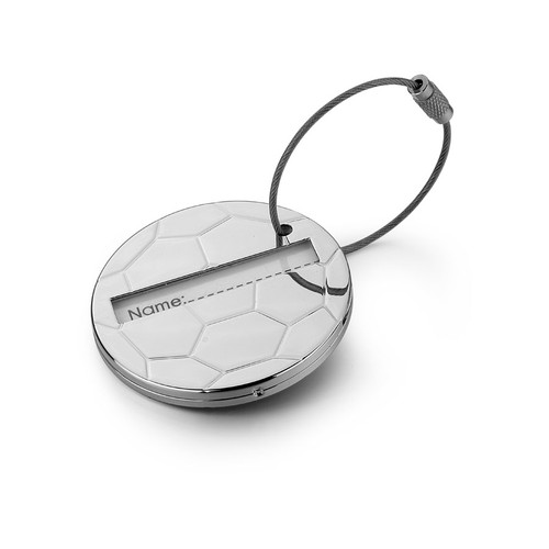 LUGGAGE TAG "SOCCER"- d=56mm LUGGAGE TAG "SOCCER"- d=56mm