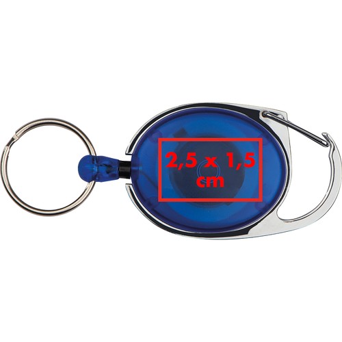 Retractable keyring with carabiner