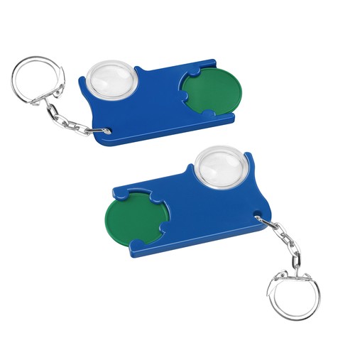 Chip holder 1€ chip and magnifier Chip holder 1€ chip and magnifier