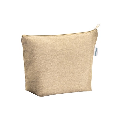 280 g/m2 recycled cotton beauty case with zip and gusset at base 280 g/m2 recycled cotton beauty case with zip and gusset at base