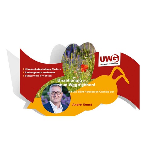 Bijen vouwkaart met zaden - individueel