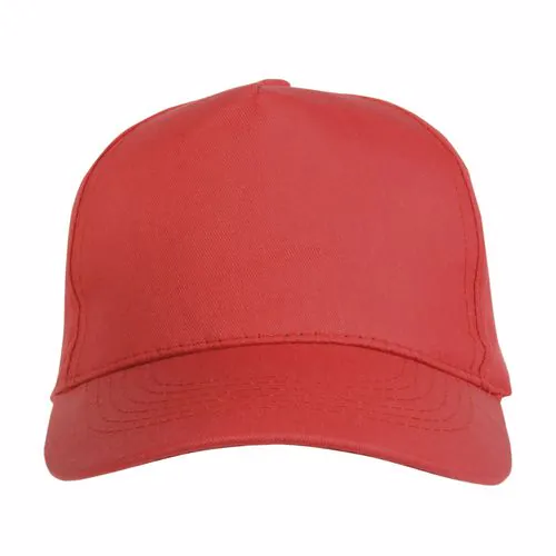 Cotton 5-panel cap with 2 mm-thick visor, embroidered eyelets and adjustable velcro strap Cotton 5-panel cap with 2 mm-thick visor, embroidered eyelets and adjustable velcro strap