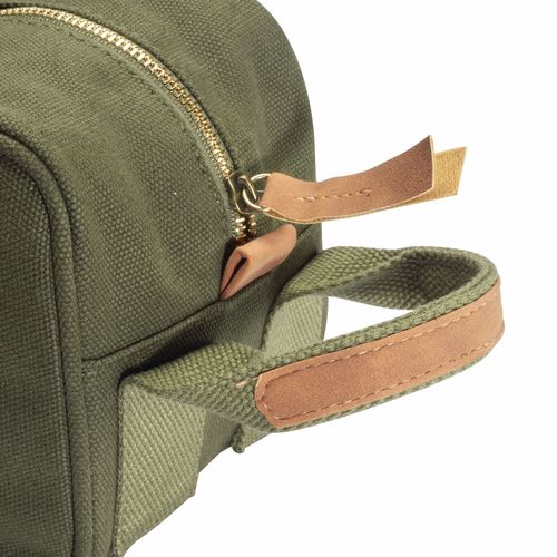Recycled canvas beauty case with side handle Recycled canvas beauty case with side handle