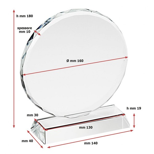 COUPE RONDE TRAVAILLÉE diam mm 160 COUPE RONDE TRAVAILLÉE diam mm 160