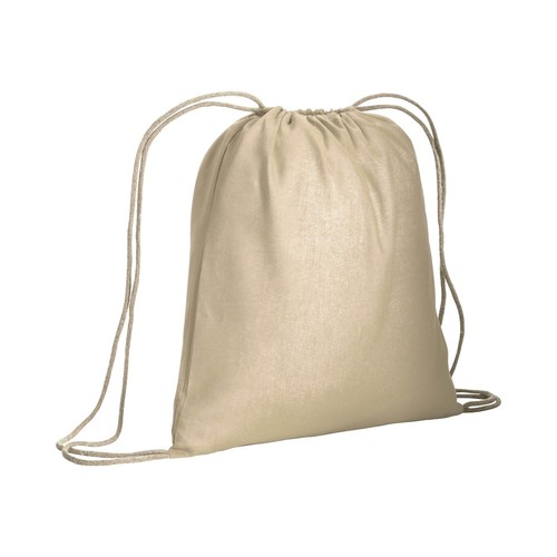 Sac à dos en coton 120 g/m2, avec fermeture à étranglement. Il est certifié OEKO-TEX®.