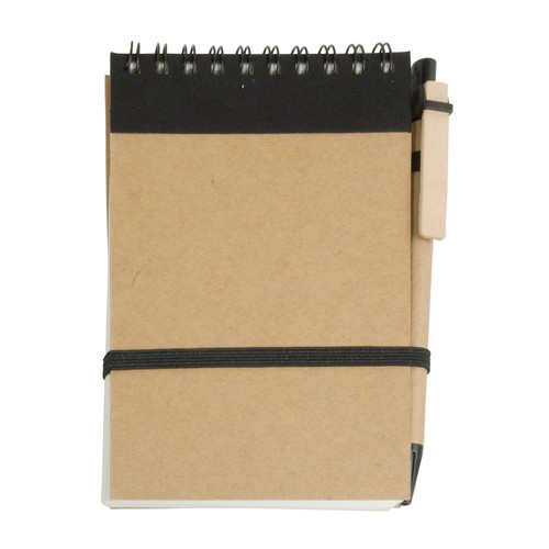 Bloc notes en papier recyclable avec stylo en carton (9x14,8 cm) Bloc notes en papier recyclable avec stylo en carton (9x14,8 cm)