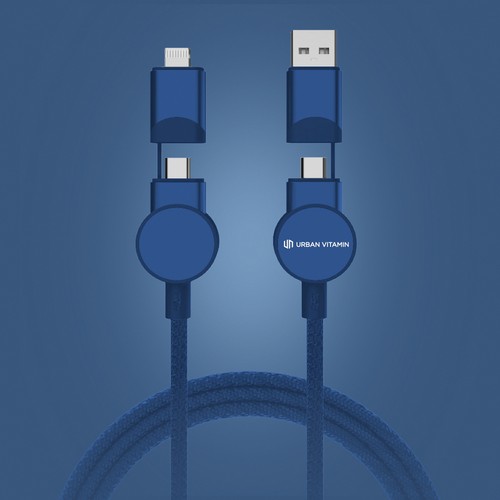 Oakland 1.2meter RCS rplastic 6-in-1 fast charging 45W kabel Oakland 1.2meter RCS rplastic 6-in-1 fast charging 45W kabel