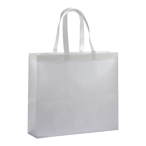 80 g/ m2 R-pet heat-sealed shopping bag with gusset 80 g/ m2 R-pet heat-sealed shopping bag with gusset