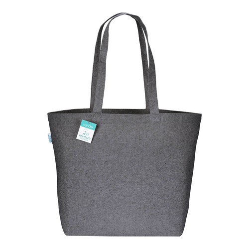 280g/m2 recycled cotton shopping bag, long handles and gusset 280g/m2 recycled cotton shopping bag, long handles and gusset