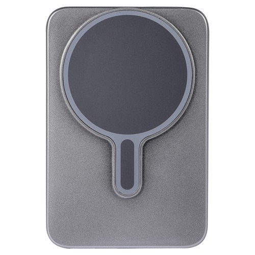 5000mAh USB AND WIRELESS CHARGER IN RECYCLED PLASTIC AND ALUMINUM