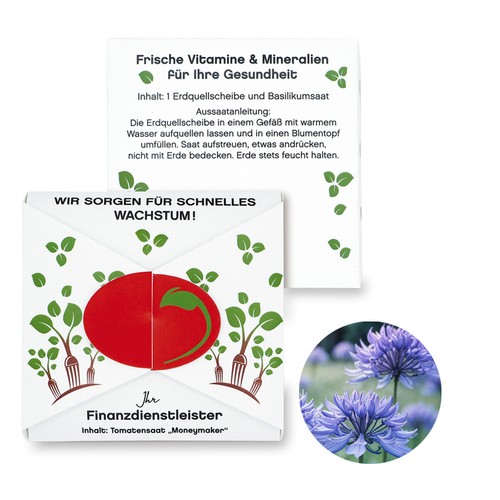Closure – Oval Seed Card - Cornflower
