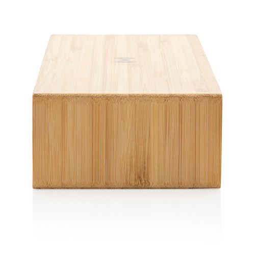 Bamboo alarm clock with 5W wireless charger