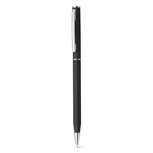 LESLEY METALLIC. Aluminium balpen met clip en draaimechanisme