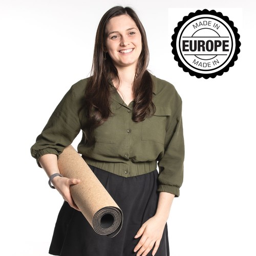 Yoga Mat made of Cork "Natural" - "Made in Europe"