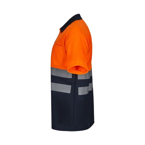 VL FORTUNA. Polo Bird-eye (140g/m²) à manches courtes, en polyester (100%)