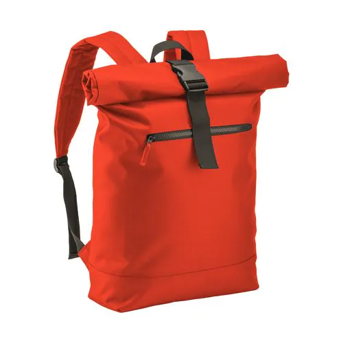 Zaino Roll porta PC (17") in poliestere riciclato R-PET con tasca esterna con cerniera Zaino Roll porta PC (17") in poliestere riciclato R-PET con tasca esterna con cerniera