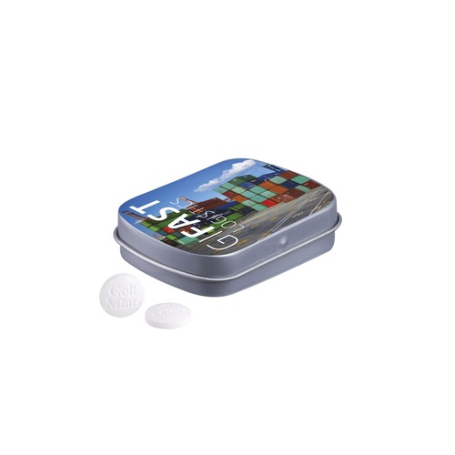 Mini hinged tin golf mints