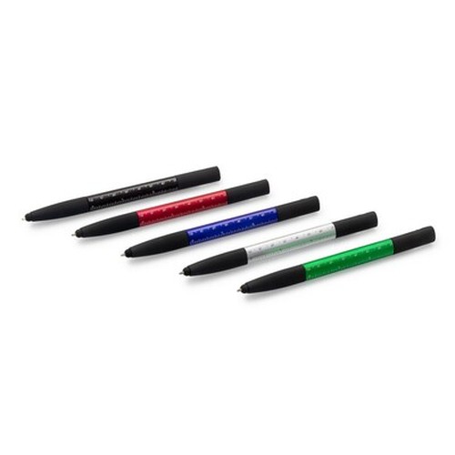 Długopis wielofunkcyjny, touch pen, stojak na telefon, czyścik do ekranu, linijka, śrubokręty | Tonu Długopis wielofunkcyjny, touch pen, stojak na telefon, czyścik do ekranu, linijka, śrubokręty | Tonu