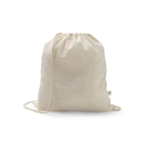 SALAMANCA. Bolsa tipo mochila de algodón reciclado (70%) y poliéster (30% rPET) (150 g/m²) SALAMANCA. Bolsa tipo mochila de algodón reciclado (70%) y poliéster (30% rPET) (150 g/m²)