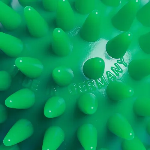 Balle de massage hérisson avec gaufrage rectangulaire (78 mm, couleur personnalisée), "Made in Germany" Balle de massage hérisson avec gaufrage rectangulaire (78 mm, couleur personnalisée), "Made in Germany"