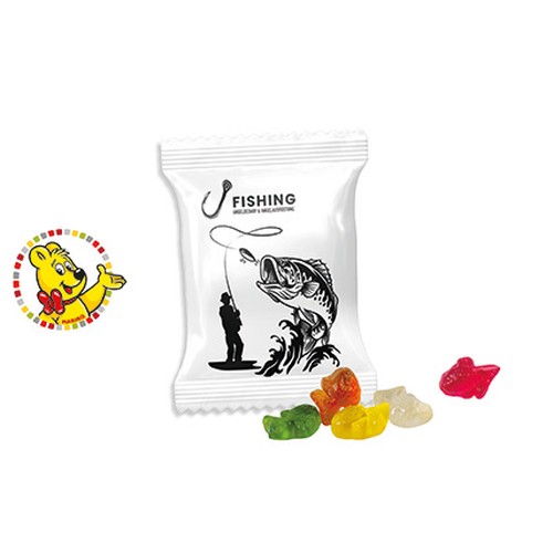 HARIBO Standard Shapes promotional bag, Haribo Mini-Fish HARIBO Standard Shapes promotional bag, Haribo Mini-Fish