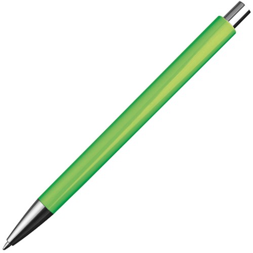 Stylo bille avec applications argentées