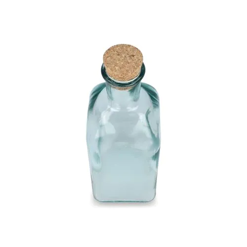 InSideOut Square Recycled Glass Water Bottle ReuuZ with Cork Stopper 500ml InSideOut Square Recycled Glass Water Bottle ReuuZ with Cork Stopper 500ml