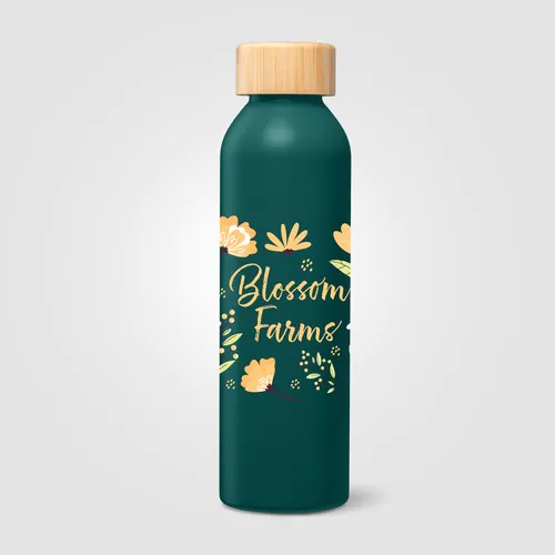 Eden Recycled Stainless Steel Bamboo Lid Water Bottle - 590 ml Eden Recycled Stainless Steel Bamboo Lid Water Bottle - 590 ml