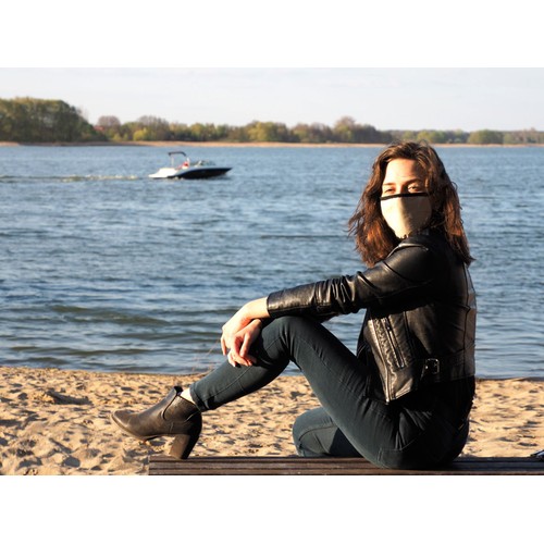 Maschera in cotone MARS PRO (taglia M) con tasca e filtro HEPA