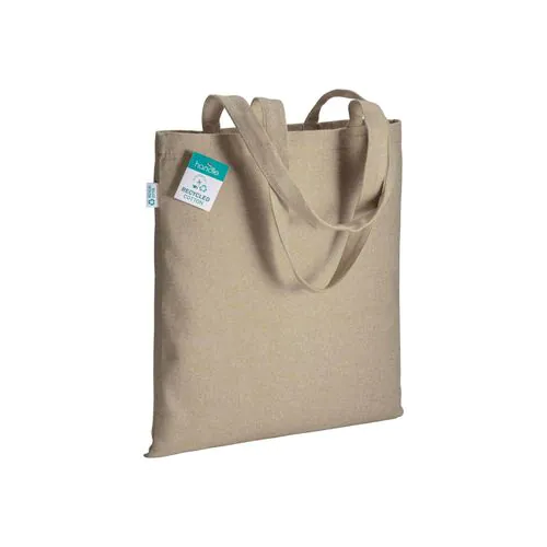 280g/m2 recycled cotton shopping bag, long handles 280g/m2 recycled cotton shopping bag, long handles