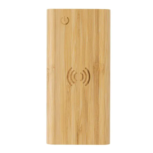 Bamboo 8.000 mAh 5W wireless powerbank Bamboo 8.000 mAh 5W wireless powerbank