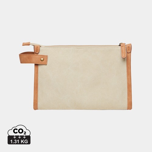 VINGA Bosler GRS recycled canvas toiletry bag VINGA Bosler GRS recycled canvas toiletry bag
