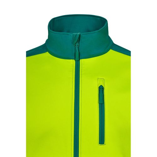 VL HESTIA. Two-tone soft shell jacket (280g/m²), in polyester (96%) and elastane (4%)