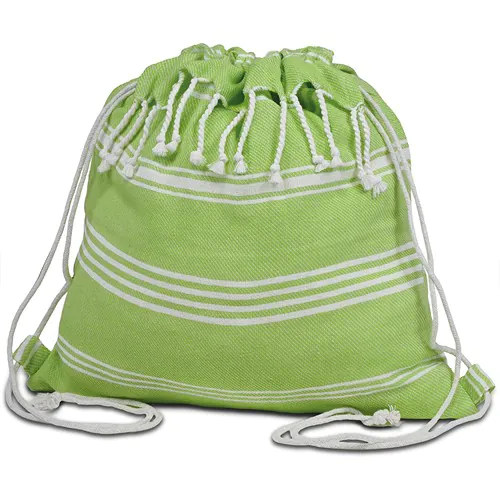 FOUTA KNAPSACK IN 100% RECYCLED COTTON (170 gr/m²) FOUTA KNAPSACK IN 100% RECYCLED COTTON (170 gr/m²)