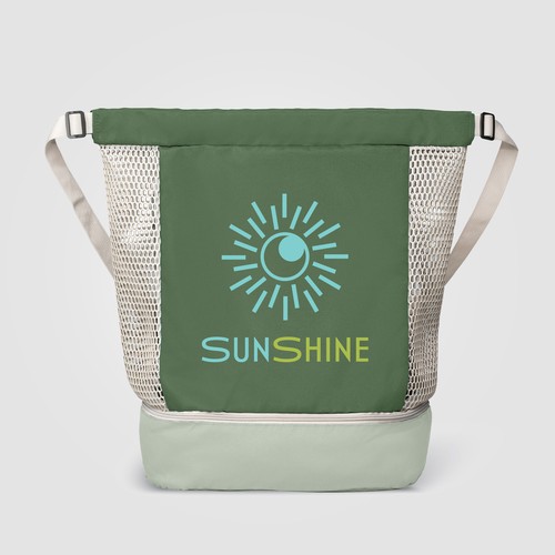 Borsa con coulisse in rete riciclata Neri - 34 L