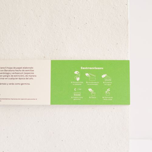 Crayon avec des graines + Paquet de papier Crayon avec des graines + Paquet de papier