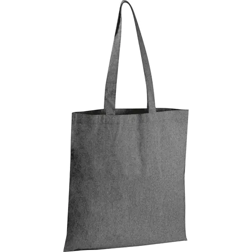 Borsa in cotone riciclato con manici lunghi