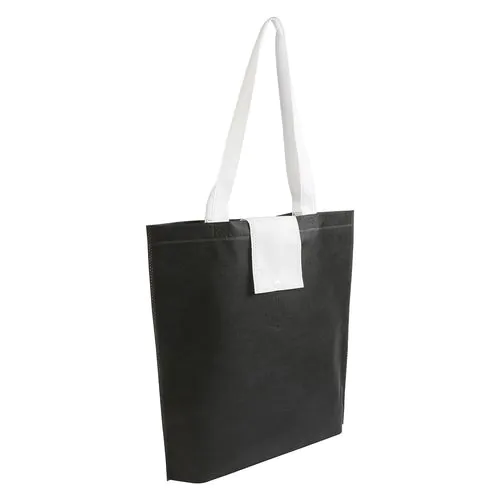 Shopper plegable en TNT 80g / m2 termosellada, asas cortas Shopper plegable en TNT 80g / m2 termosellada, asas cortas