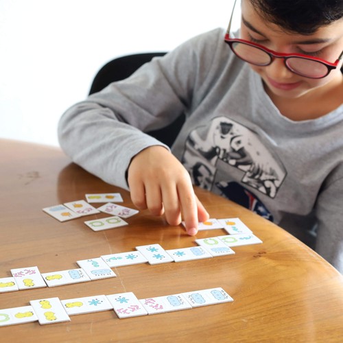 DOMINOES ON CARDBOARD 28 PIECES WITH CUSTOMIZABLE PACKAGING