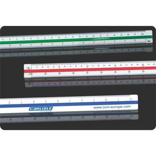 Plastic triangular ruler
