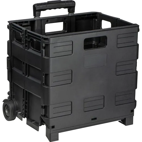 Folding shopping trolley